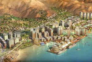 沿海城市设计效果图