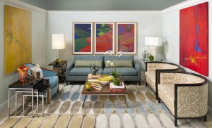 现代房间，lsu室内设计校友glen boudreaux投标1980年