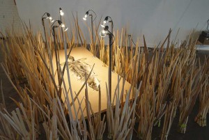 2015年，类似芦苇的抽象雕塑